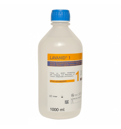 Brūču aprūpei LAVANID 1 skalošanas šķīdums, 1000ml