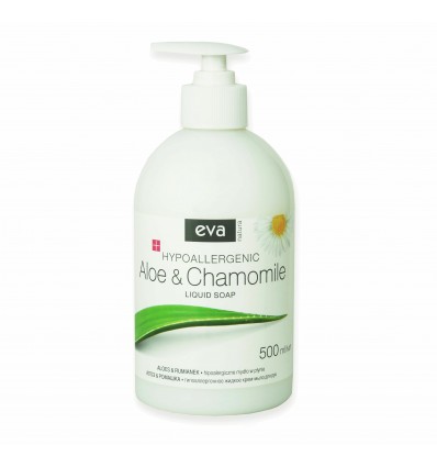 Ziepes, dušas želejas Eva Nature krēmveida roku ziepes ar alvejas sulu un kumelīšu ekstraktu, 500ml